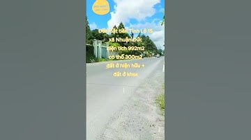 Đất mặt tiền Tỉnh Lộ 15, xã Nhuận Đức, dt 992m2, giá chỉ 7 tỷ 600 (B224) #đất_củ_chi #shorts