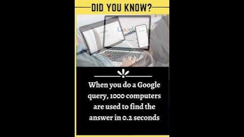 A Single Google Query uses 1000 Machines in 0.2 seconds