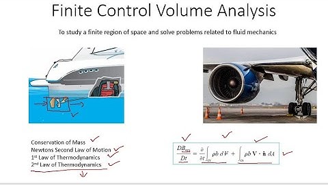 Fluid Mechanics | Finite Control Volume Analysis |  | Mass Conservation | Principles | Numerical |