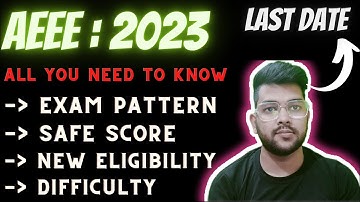 AEEE 2023 Application form | Eligibility criteria | Safe score | Difficulty level #Amrita #aeee #Jee