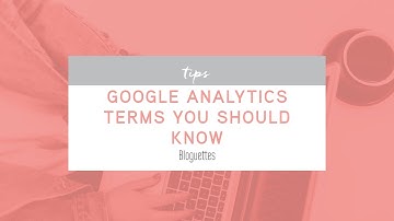 Google Analytics Basics + Terms You Should Know │ Bloguettes