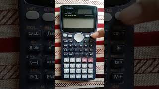 How to reset Casio fx-991MS #viral