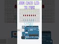 Tinkercad Arduino LED Chaser 💡 | Running LEDs in 30 Seconds | ViruCadTech 🚀 #arduino #futuretech #ai