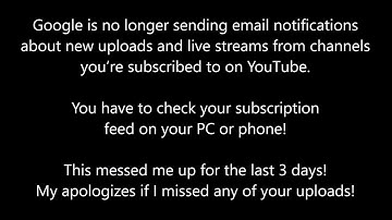 Email notifications from YouTube and Google!