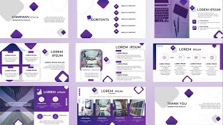 POWERPOINT PRESENTATION TEMPLATE  9 SLIDES ! | FREE TEMPLATE |  TUTORIAL | MORPH TRANSITION