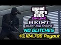 GTA Online Diamond Casino Heist: Silent and Sneaky, $3,124,706 Payout, No Glitches