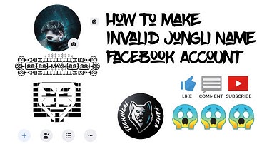 How to make invalid jungli name account || By Technical Hamza