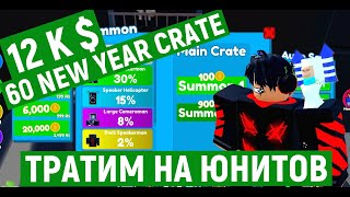 :   12000    60 NEW YEAR CRATE    | Toilet Tower Defense roblox