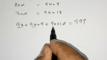 the sum of three consecutive multiple of 9 is 999, find these numbers, class 8