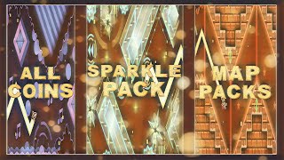 Sparkle Pack Complete (All Coins) - Map Packs Geometry Dash | ZadoqueSan