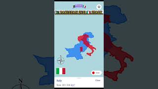 🇵🇰 Pakistan vs 🇮🇹 Italy map size comparison video #myay #youtubeshorts
