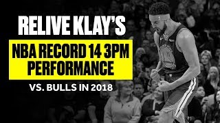 Klay Thompson Sets NBA Record With 14 3PM Against Bulls | 2018 Game Rewind