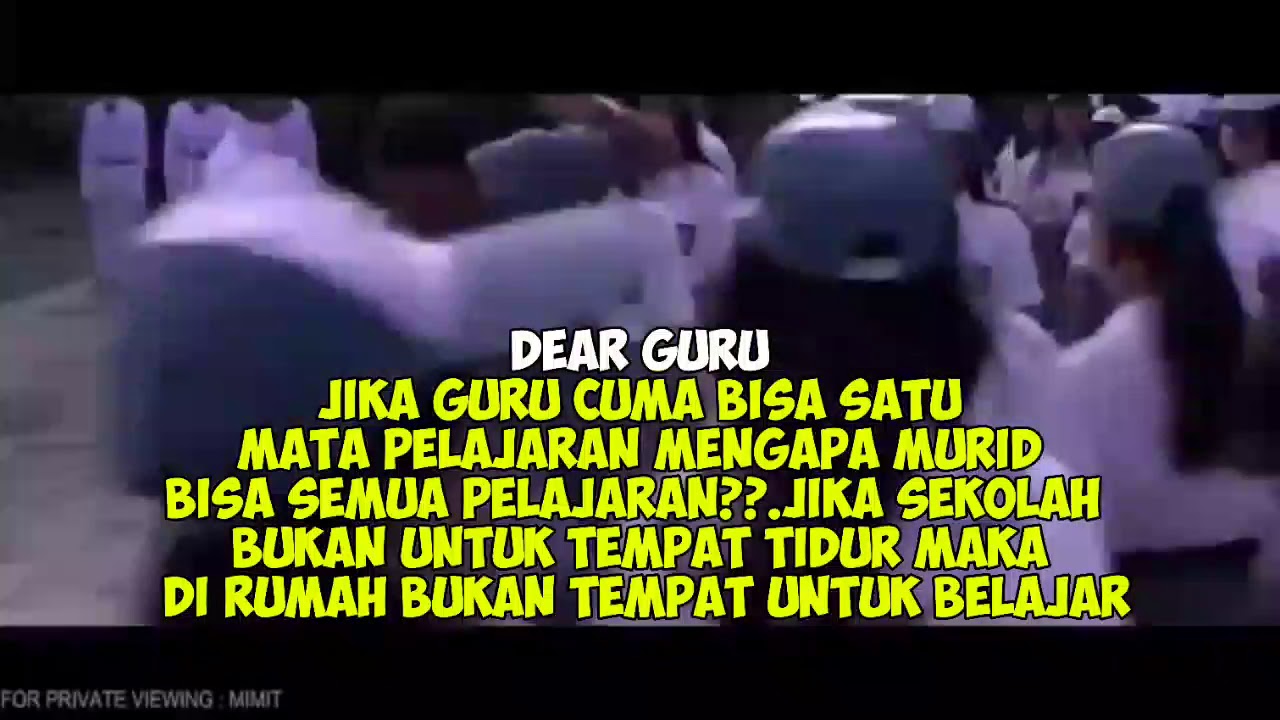 Story Wa Versi Dilan Vs Guru Youtube