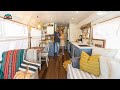 Empty Nester's Stunning Tour Bus Tiny House Conversion - Apartment On Wheels