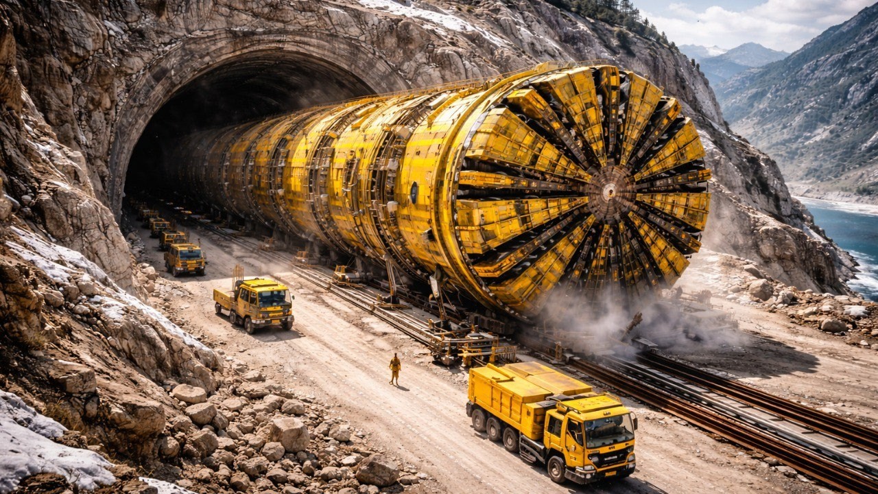 Największa Chińska Maszyna Tunelowa na Świecie: Wierci Góry w Pojedynczy Dzień