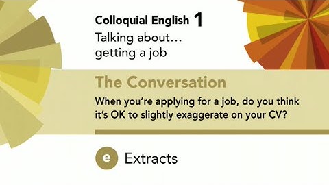 English File 4thE - Upper-Intermediate - Colloquial English 1 - The Conversation - Exracts E