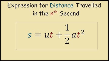 Expression for distance travelled in the nth second for a uniform acceleration