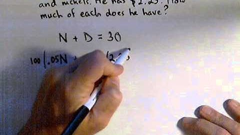 System of Linear Equations - Coin Problem