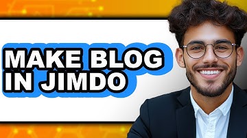 How To Make A Blog In Jimdo - Full Guide