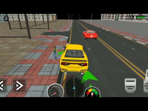 Indian Grand taxi game simulator to pick & drop passenger in town as taxi games driver