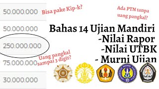 Terkadang masih banyak yang belum paham bahwa ujian mandiri tahun ini
berbeda daam berbagai variasi yakni ada ptn menggunakan nilai rapor,
utbk, m...