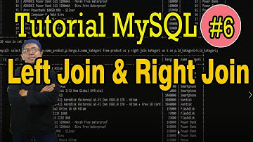Tutorial MySQL #6 Menampilkan Data Dengan Left Join Dan Right Join