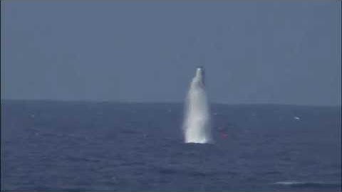 USS West Virginia test-firing Trident II SLBMs