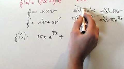 DERIVATION EXPONENTIELLES (dériver un produit)