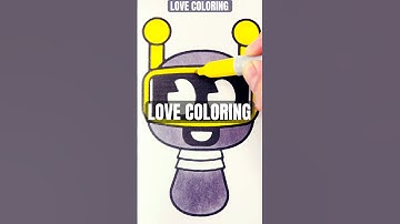 Coloring Chibi FUN BOT / Incredibox Sprunki #funbot #chibi #shorts #sprunki #incredibox #coloring