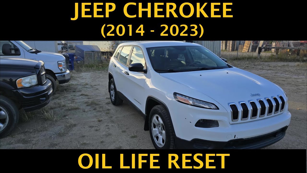Jeep Cherokee - HOW TO RESET OIL LIFE AND SET IT TO 100% (2014