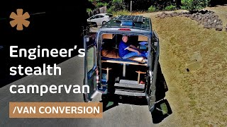 Retired engineer builds transforming, offgrid, stealth campervan