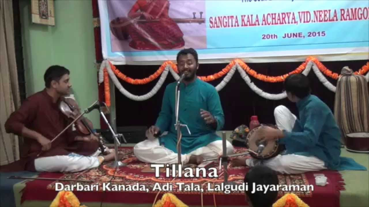 Lalgudi Tillana in Darbari Kanada   Akshay Accompanying Madhu Kashyap