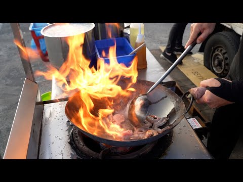 一天只賣3小時就完售 斗南夜市最好吃的憶炒麵 /Seafood Fried Noodles/台灣街邊美食-Taiwanese Street Food