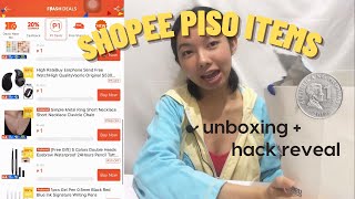 HACK + UNBOXING ~ Shopee Piso Deals Items Haul Tips and Tricks by Chelle Bermudez 51,685 views 2 years ago 13 minutes, 43 seconds