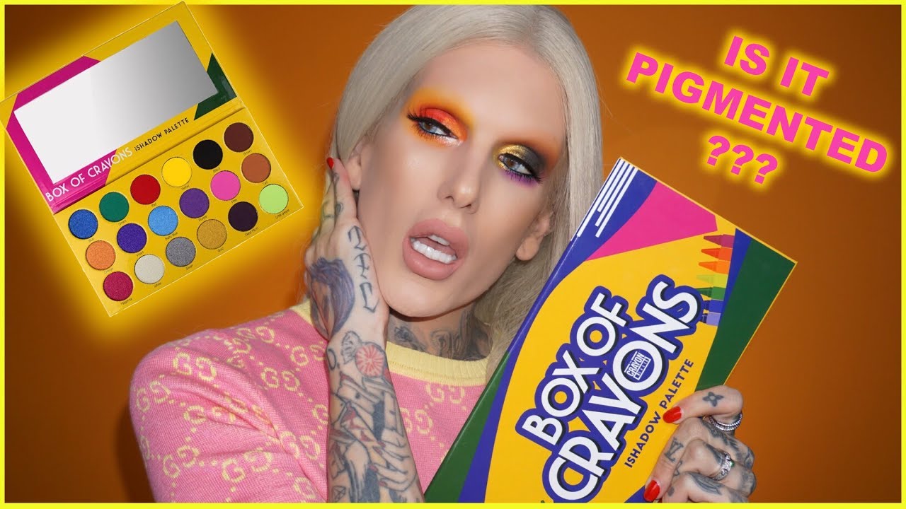 OF CRAYONS EYESHADOW PALETTE... Is It Jeffree Approved?? - YouTube
