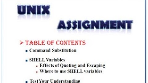 COMMAND SUBSTITUTION AND SHELL VARIABLES IN UNIX || TEST YOUR UNDERSTANDING (15.1- 15.2)