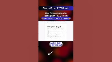 🎯 Cheap Web Hosting For WordPress | Best Web Hosting For WordPress India | Cheap Web Hosting