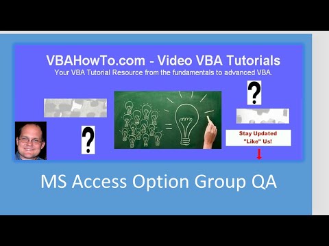 Microsoft Access Option Group 67