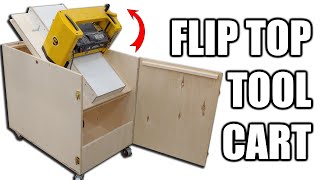 Flip Top Tool Cart Build  Free Plans
