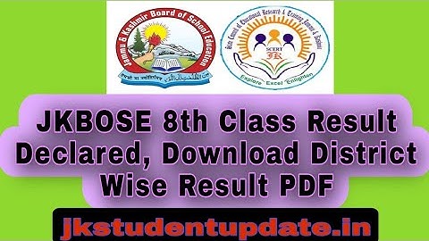 8th Class Result declared How to Check