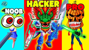 NOOB vs PRO vs HACKER in Slice Skating