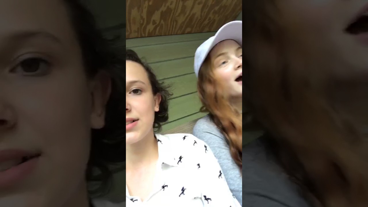 [1/2] Millie Bobby Brown - Instagram Livestream 04-28-2017