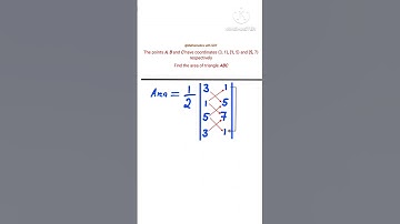 How to find the area of a triangle given it