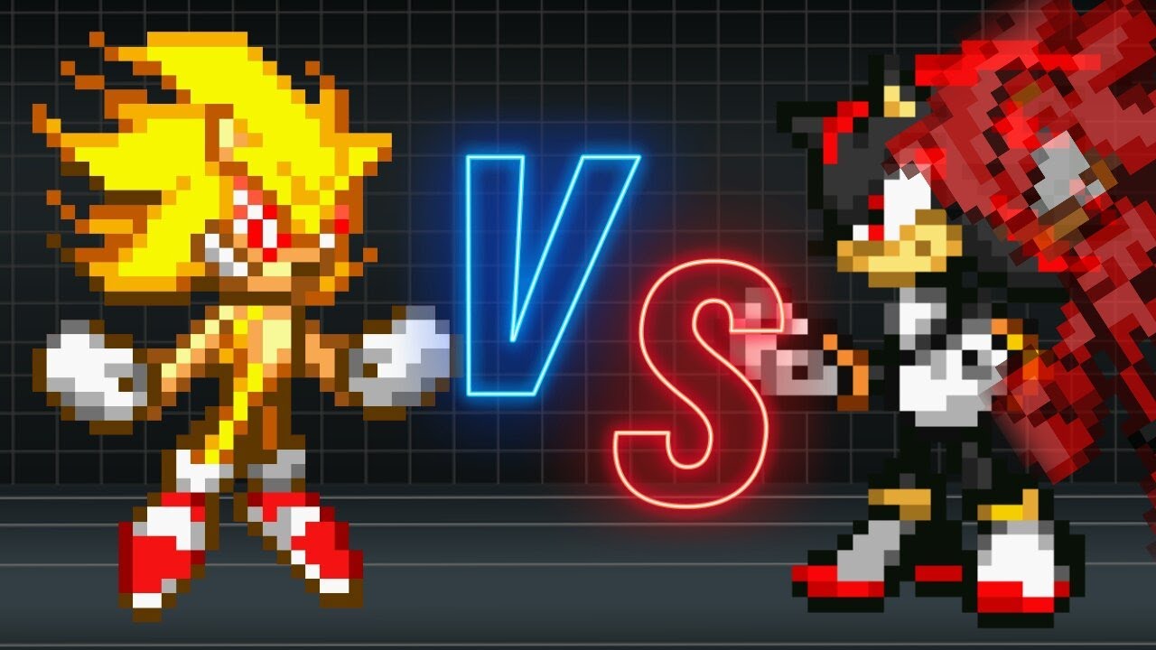 Sonic(fleetway) Vs Shadow(fleetway)