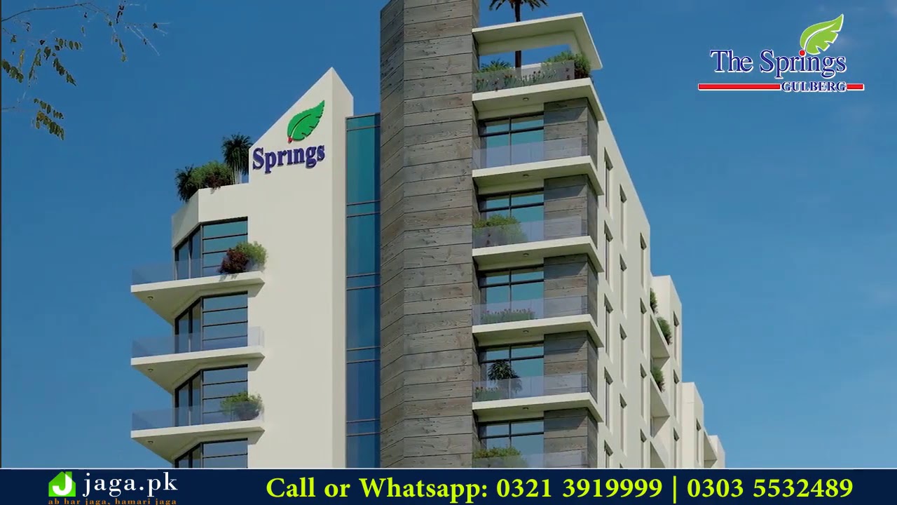 Springs Gulberg Lahore Best Apartment Building Location Prices