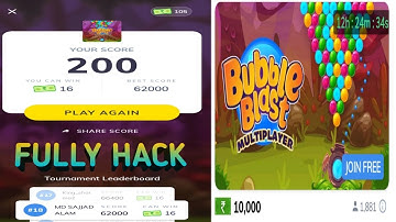 Buble blast h@ck trick||Buble blast auto win tricks! mx player mod apk ! multiplayer game!!