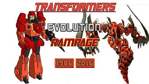 RAMPAGE: Evolution in Cartoons, Movies and Video Games (1986-2016) | Transformers