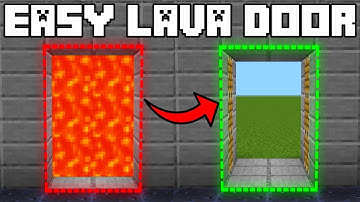 🦅 Minecraft Bedrock 1.20 | EASY LAVA DOOR TUTORIAL!
