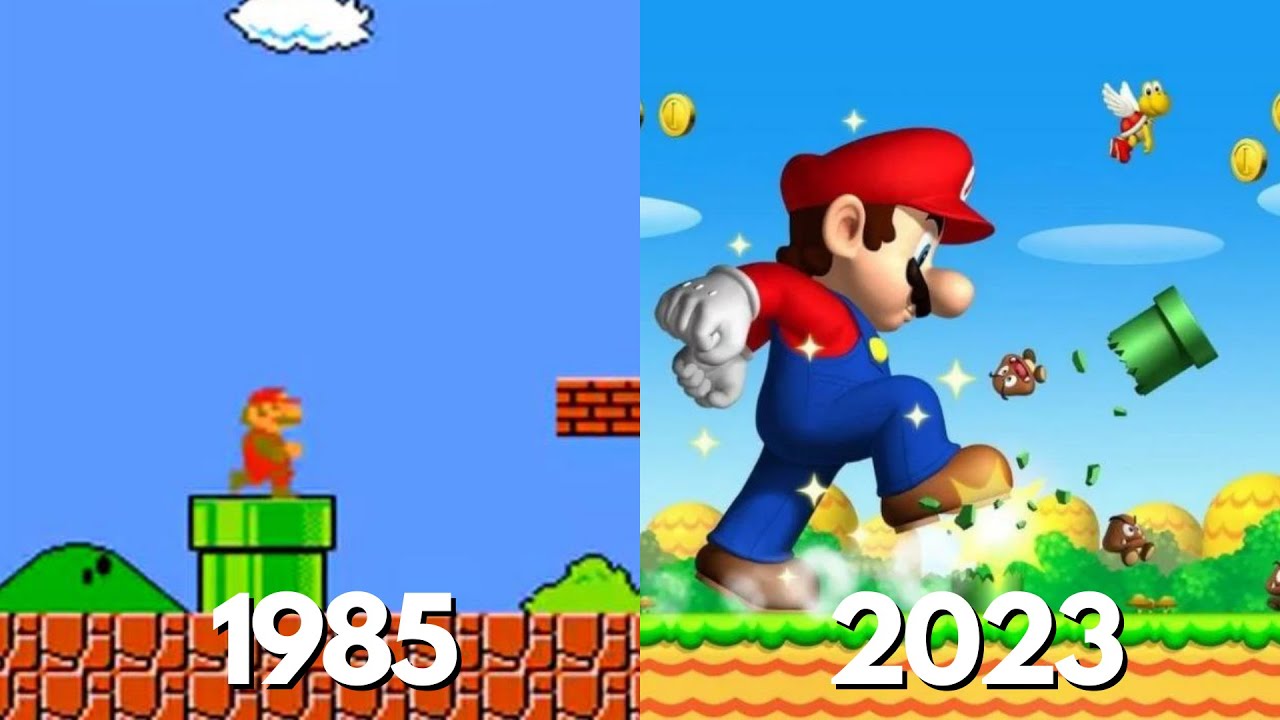 Evolution of Super Mario Bros. Games [1985-2023] 