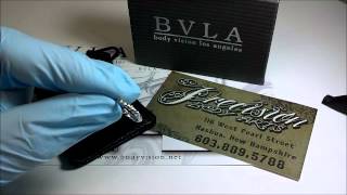 Custom platinum nostril jewelry by BVLA